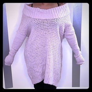 Plush thick cozy blush sweater